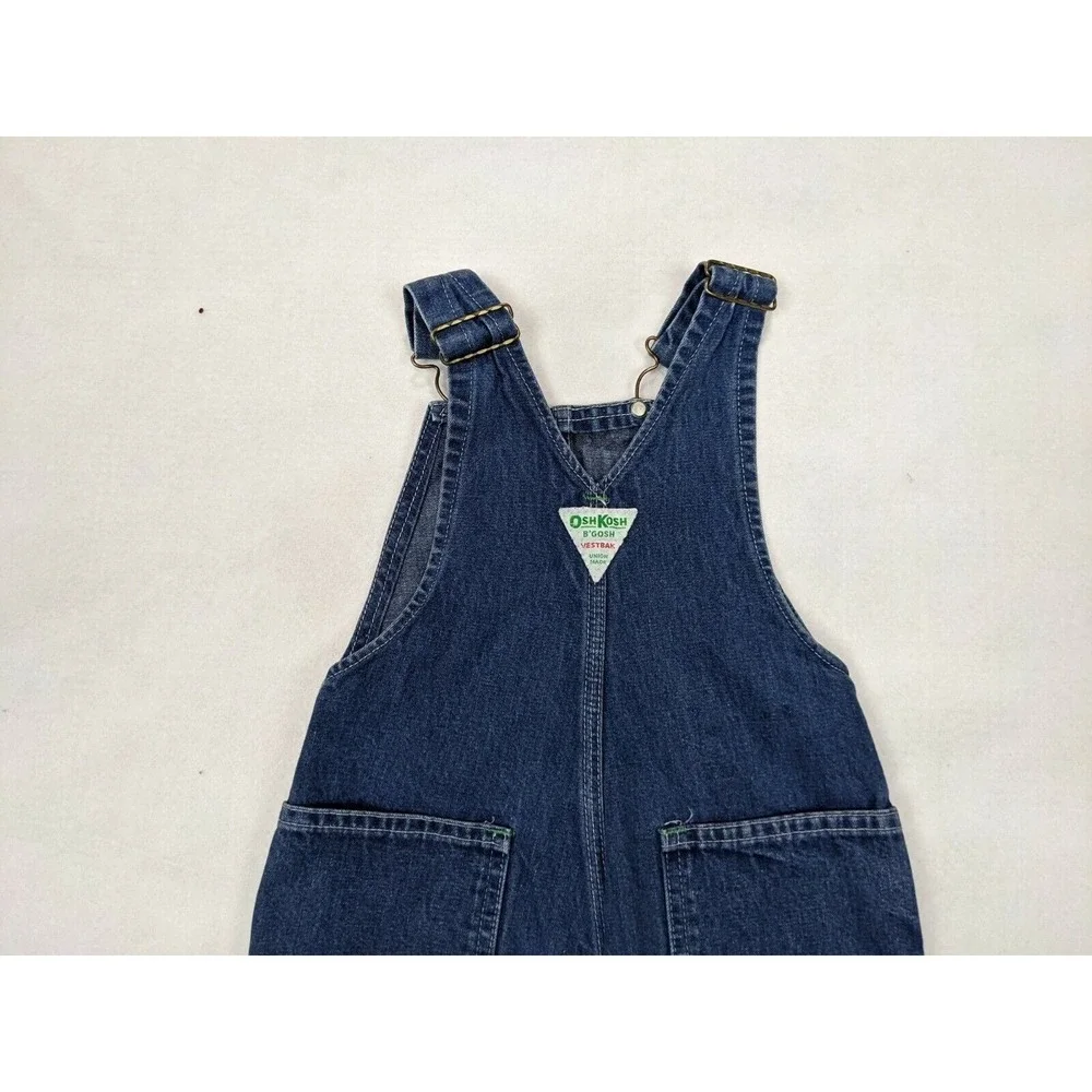 Osh Kosh B Gosh Vestback Kids Toddler Bib Overalls Size See Measurements Blue